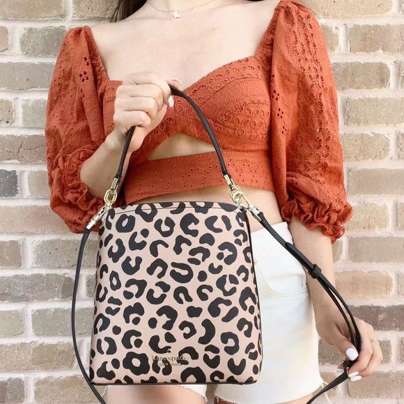 Kate Spade ♠️ Leopard Satchel & Crossbody - Picture 2 of 2